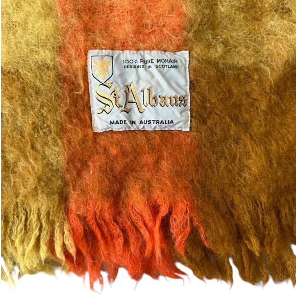 100% Pure Mohair Blanket Throw Cover Albans Australia Cashmere Wool Like 48 x 64 - Picture 2 of 4